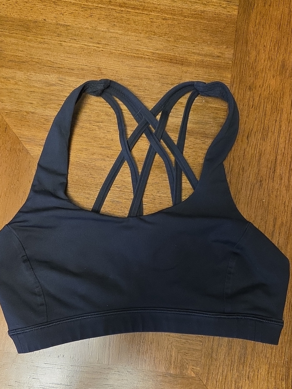 Size 2 lululemon athletica Black Strappy Crisscross Sports Bra